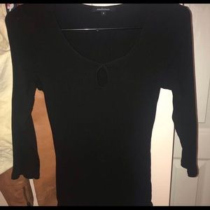 half sleeve, black cute shirt